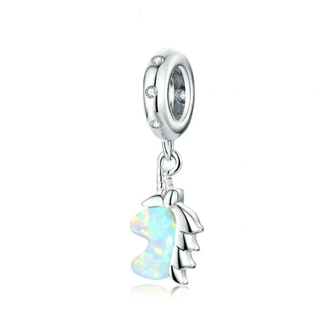 sterling-silver-unicorn charm Snake Chain Bracelets affordable fits bracelet Jewelry