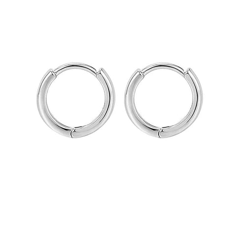 Classic Silver Hoop Earrings