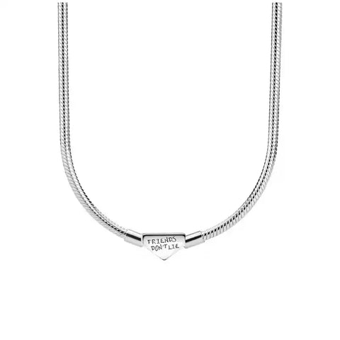 Retro 80s Sci-Fi Inspired āFriends Donāt Lieā Necklace ā Fandom Jewelry - Retro 80s Sci-Fi Inspired āFriends Donāt Lieā Necklace ā Fandom Jewelry