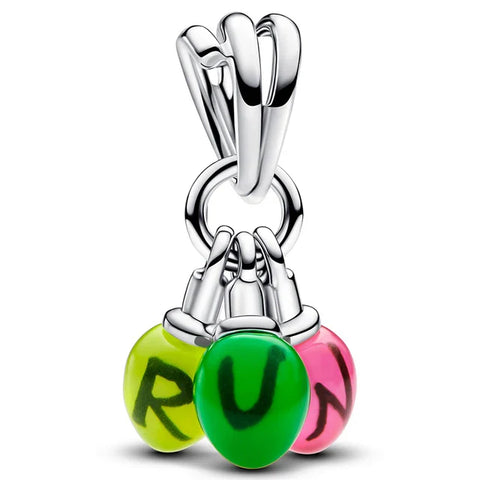 Stranger Things Glow in the Dark Run Dangle Charm - Unique dangle charm with "Run" text that glows in the dark, a Stranger Things accessory.