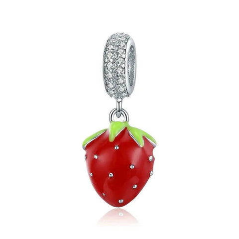 Red Strawberry Dangle Charm - Red Strawberry Dangle Charm