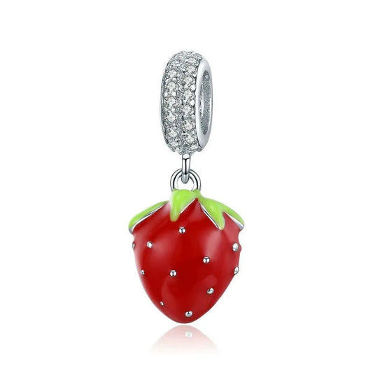 Red Strawberry Dangle Charm