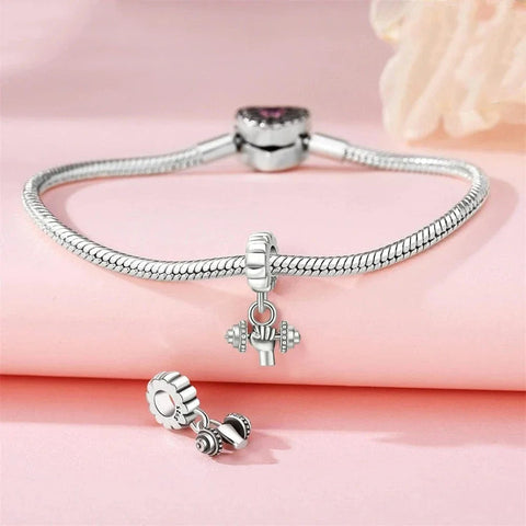 Strength & Dumbbell Dangle Charm - Strength & Dumbbell Dangle Charm