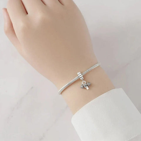jewlouli strength-dumbbell-dangle-pandora-charm-jewelry__ fits pandora bracelet