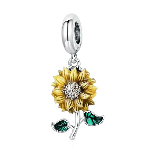 sunflower Pandora Jewelry fits bracelet affordable charm