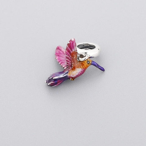 jewlouli sunset hummingbird dangle charm jewlouli jewelry fits pandora bracelet
