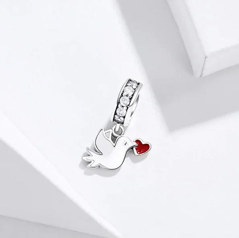 swallow-charm charm affordable fits Pandora bracelet Jewelry