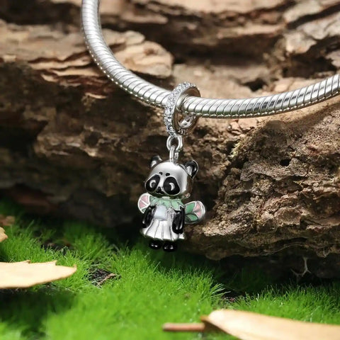 jewlouli sweet panda fairy dangle pandora charm jewelry fits pandora bracelet