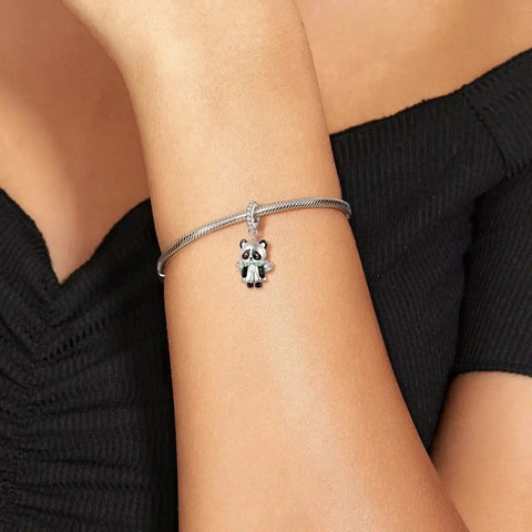 jewlouli sweet panda fairy dangle pandora charm jewelry fits pandora bracelet