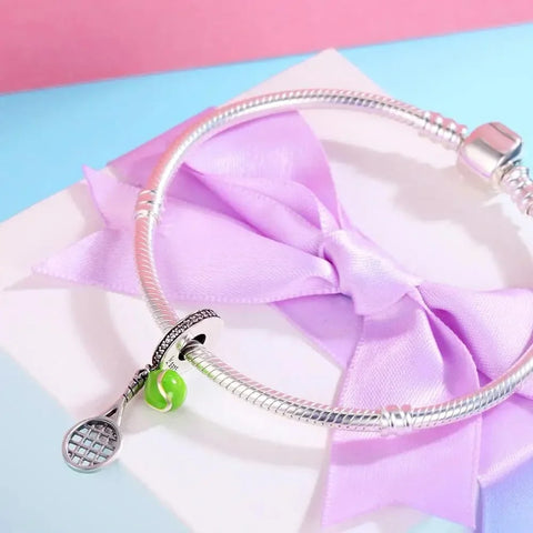 jewlouli tennis-racket-ball-dangle-pandora-charm-jewelry__ fits pandora bracelet