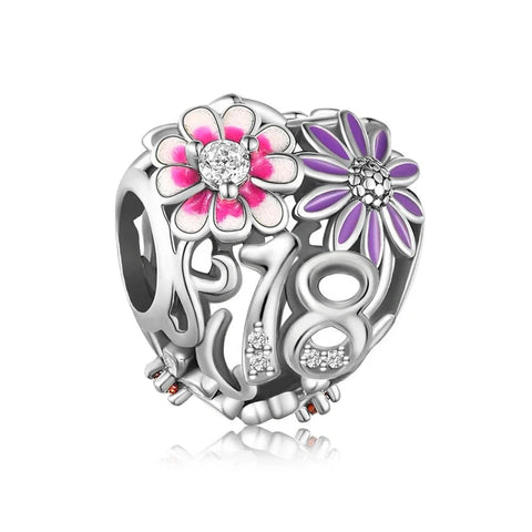 th Birthday Bloom Charm - th Birthday Bloom Charm