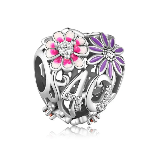 jewlouli th birthday bloom pandora charm jewelry fits pandora bracelet