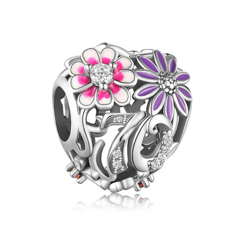 th Birthday Bloom Charm - jewlouli th birthday bloom pandora charm jewelry fits pandora bracelet