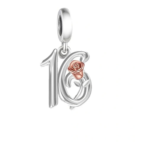th Celebration Dangle Charm