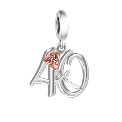 th Celebration Dangle Charm - jewlouli th Celebration Dangle Charm fits pandora bracelet
