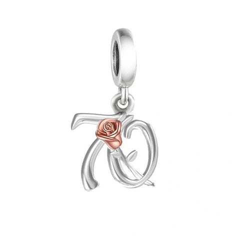 jewlouli th Celebration Dangle Charm fits pandora bracelet