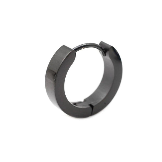 Titanium Black Hoop Earring