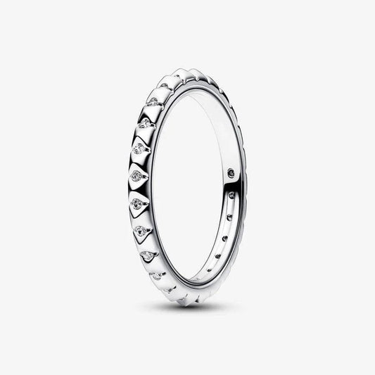 Silver Me Pyramids Ring