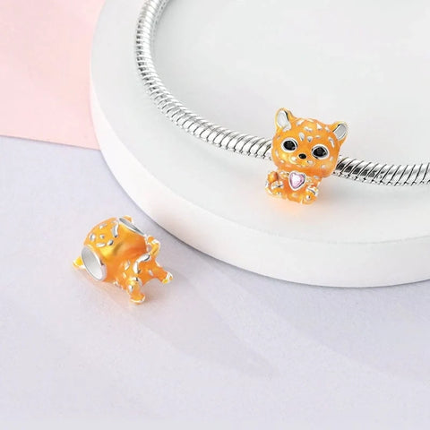 jewlouli tiger cub pandora charm jewelry fits pandora bracelet