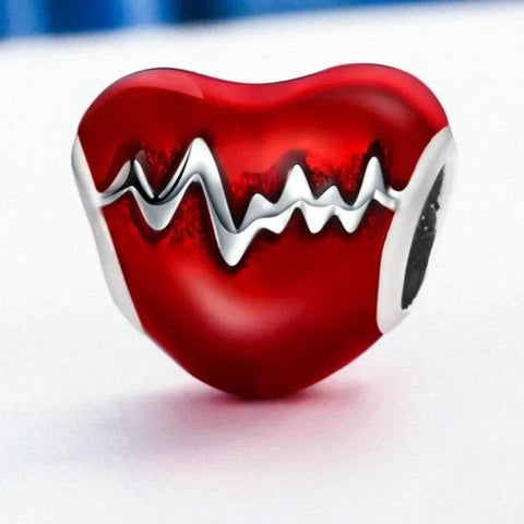 Tiny Red Heart Charm - Tiny Red Heart Charm