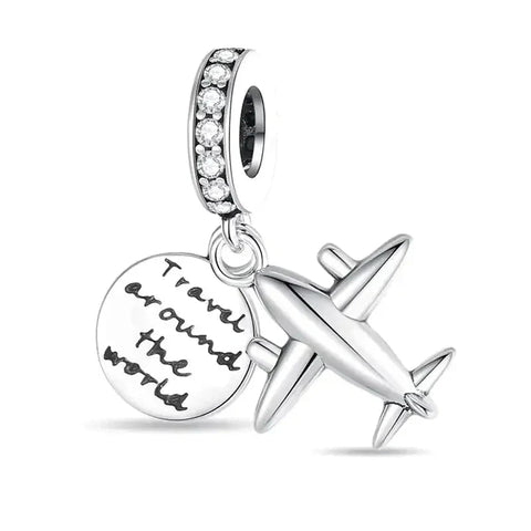 Travel Around the World Charm