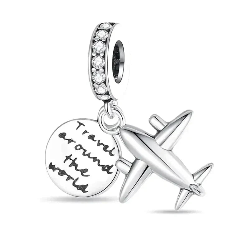 travel-around-the-world-charm Pandora fits bracelet Jewelry affordable charm