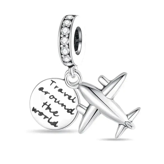 Travel Around the World Charm - travel-around-the-world-charm Pandora fits bracelet Jewelry affordable charm