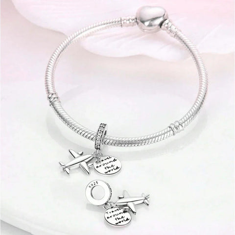 Travel around the world Dangle Charm