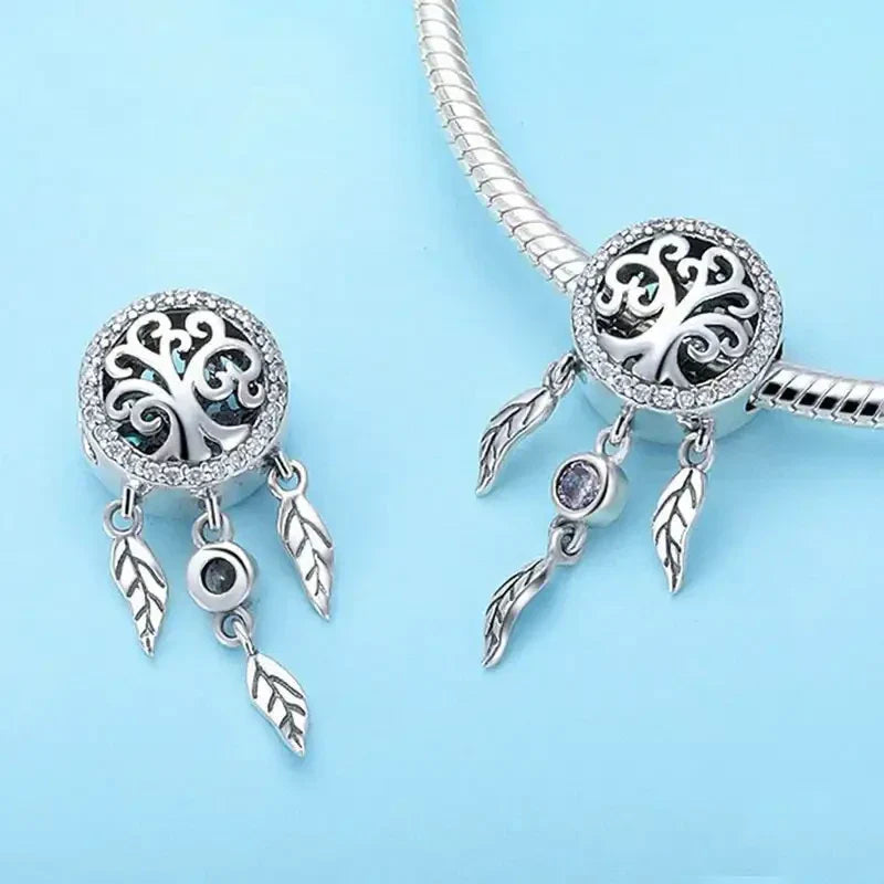 tree-of-life-dream-catcher charm fits Pandora bracelet Jewelry affordable