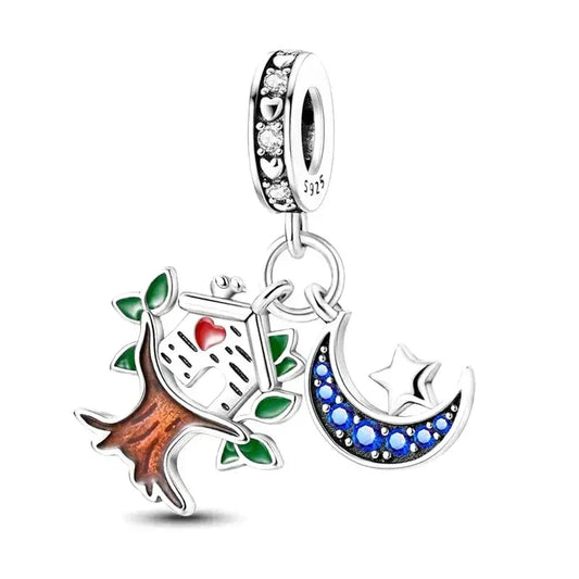 treehouse-charm charm fits Pandora bracelet Jewelry affordable