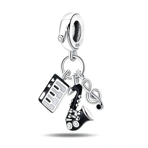 trumpet-charm Pandora charm affordable fits bracelet Jewelry