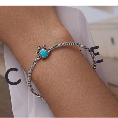 Turquoise Sea Turtle Charm