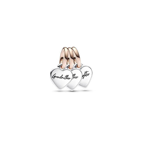 Two-tone Splittable Family Generation of Hearts Triple Dangle Charm - Two-tone Splittable Family Generation of Hearts Triple Dangle Charm