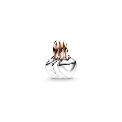 Two-tone Splittable Family Generation of Hearts Triple Dangle Charm - Two-tone Splittable Family Generation of Hearts Triple Dangle Charm