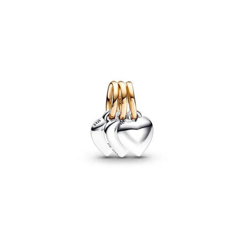Two-tone Splittable Friendship Triple Dangle Charm