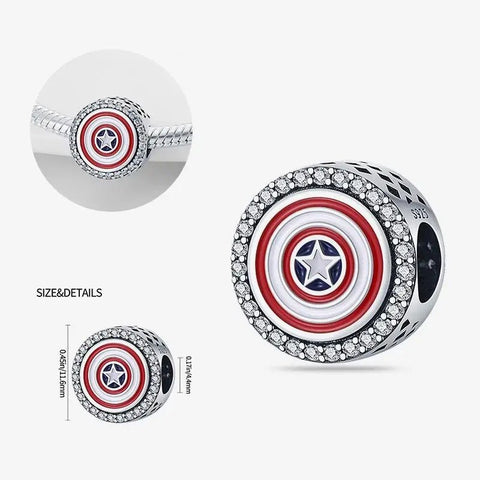 Marvel- Captain America Shield Charm