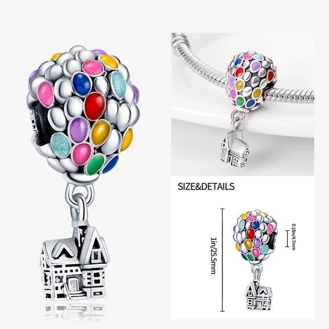 Colorful Hot Air Balloon Charm - Colorful Hot Air Balloon Charm