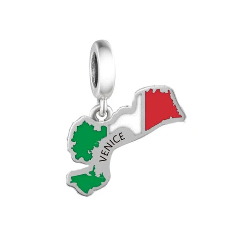 Venice Map Dangle Charm - Venice Map Dangle Charm