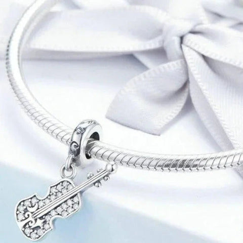 Sterling Silver Violin Charm