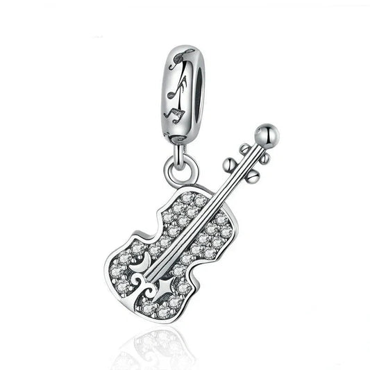 Sterling Silver Violin Charm