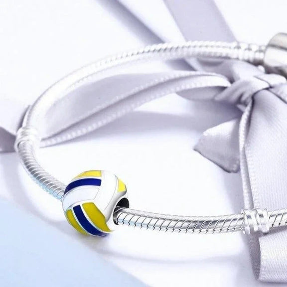 Volleyball Charm - volleyball-charm charm Jewelry affordable fits Pandora bracelet