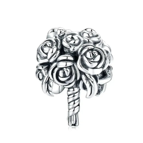 wedding-bouquet-charm affordable fits Pandora bracelet charm Jewelry