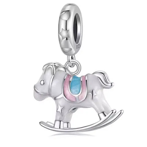 Silver Horse toy Charm