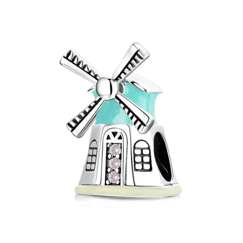windmill-charm Jewelry affordable fits Pandora bracelet charm