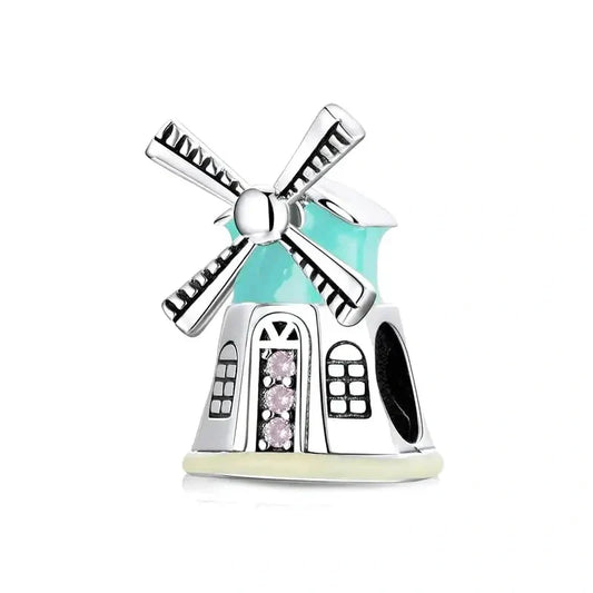 windmill-charm Jewelry affordable fits Pandora bracelet charm