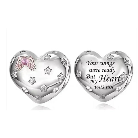 Your wings were ready but not Heart Charm