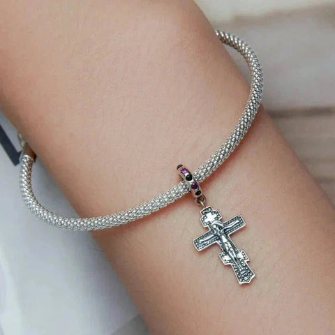 Symbolic Pendant with Woman & Cross Motif