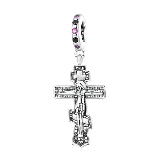 Symbolic Pendant with Woman & Cross Motif