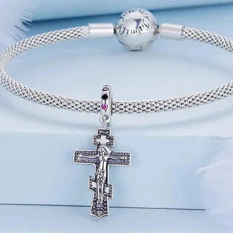 Symbolic Pendant with Woman & Cross Motif