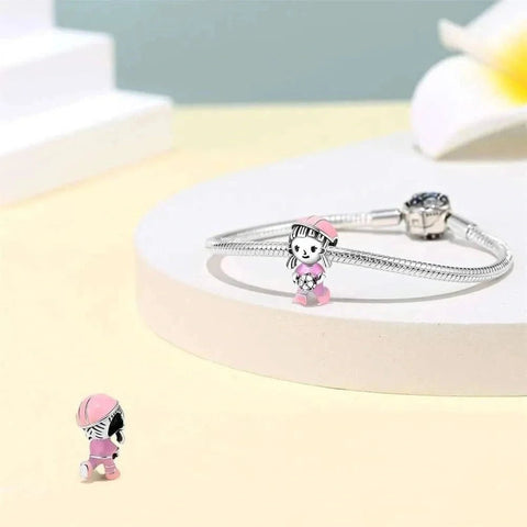 Woman Football Charm - Woman Football Charm